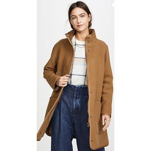 Madewell Piped Wool Cocoon Coat - XS